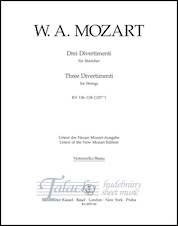 Drei Divertimenti for strings part violoncello